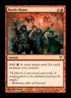 MTG Battle Hymn LP Light Play Avacyn Restored [5344] - Image 1