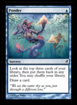 MTG Ponder LP Light Play Lorwyn [4529] - Image 1