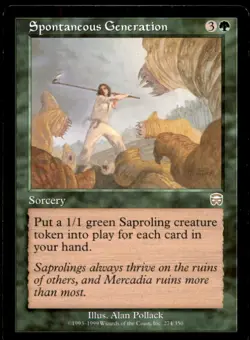 MTG Spontaneous Generation LP Light Play Mercadian Masques [4597] - Image 1