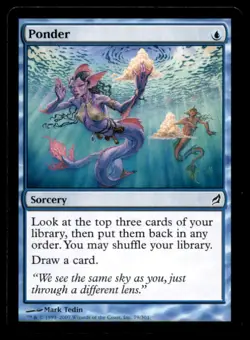 MTG Ponder LP Light Play Lorwyn [4532] - Image 1