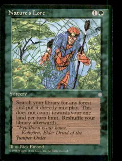 MTG Nature's Lore LP Light Play Ice Age [5059] - Image 1