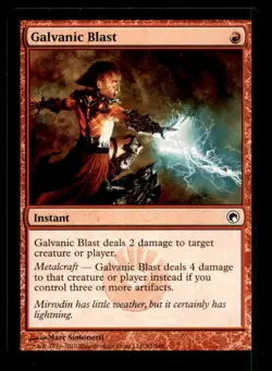 MTG Galvanic Blast LP Light Play Scars of Mirrodin [5215] - Image 1