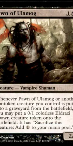 MTG Pawn of Ulamog LP Light Play Rise of the Eldrazi [5363] - Image 1