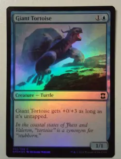 Giant Tortoise *FOIL Common* Magic MtG x1 Eternal Masters SP - Image 1