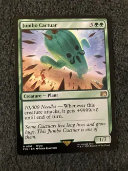Magic The Gathering MTG - Jumbo Cactuar - Final Fantasy - Image 1