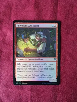 Ingenious Artillerist 182/361 Common Foil Baldur's Gate Magic The Gathering NM - Image 1