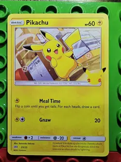 Pokemon Card - Pikachu Mcdonalds 25/25 25th Anniversary Promo 2021 Pokemon - Image 1