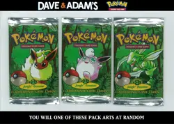 WOTC Pokemon Jungle Booster Pack UNSEARCHED UNWEIGHED RANDOM ART - Image 1