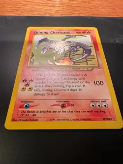 Shining Charizard 107/105 Neo Destiny Holo Rare WOTC Pokemon TCG Vintage - Image 4