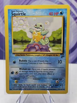 Squirtle 93/130 Base Set - Pokemon Card LP - Image 1