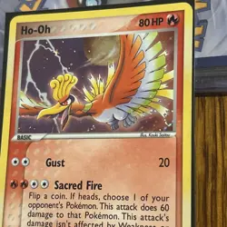 2005 Pokemon EX Unseen Forces Cosmos - Ho-Oh Holo Rare 27/115 DOUBLR SWIRL - Image 5