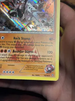 Team Magma's Aggron 14/34 Double Crisis Holo Rare Pokemon TCG - Image 5