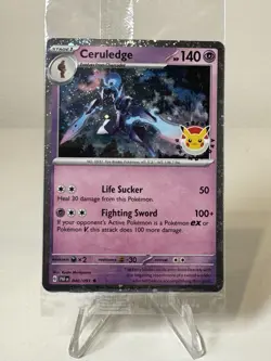 Ceruledge 040/091 Pokemon Day 2024 Paldean Fates Cosmos Holo Rare Promo - Sealed - Image 1