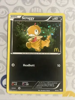 Scraggy 010/012 - McDonald's Promo 2012 Holo LP Pokemon TCG - Image 1