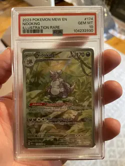 2023 POKEMON MEW EN-151 ILLUSTRATION RARE #174 NIDOKING PSA 10 - Image 1