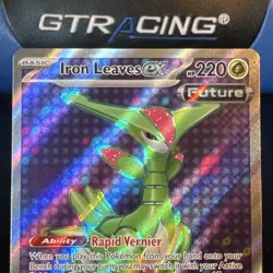 Pokemon Temporal Forces Iron Leaves EX Ultra Rare Full Art 186 #186/162 - Image 3