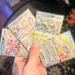 Prismatic Evolutions Ex Lot x13 Eevee Jolteon umbreon Sylveon and more Pokemon - Image 2