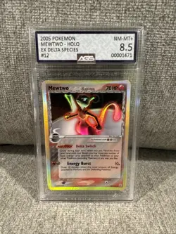 Pokemon EX Mewtwo-Holo 2005 Delta Species AGS 8.5 NM-MT - Image 1