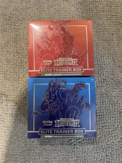Pokemon Sword & Shield Battle Styles Elite Trainer Box ETB (Red and Blue set) - Image 1