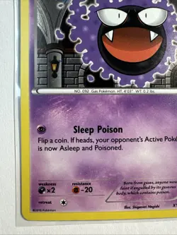 Pokemon TCG XY - Black Star Promo - Gastly #XY132 - Cosmos Promo Holo - Image 3