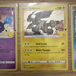 McDonalds 2021 Pokemon 25th Anniversary Holo Lot In NM Zekrom Cosmoen Kyogre - Image 3