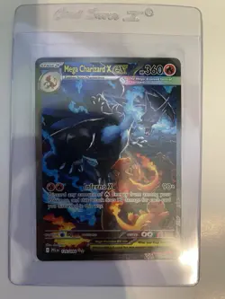 Mega Charizard X ex SIR 125/094 Phantasmal Flames Pokemon TCG NM English in hand - Image 1