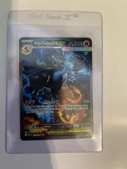 Mega Charizard X ex SIR 125/094 Phantasmal Flames Pokemon TCG NM English in hand - Image 2