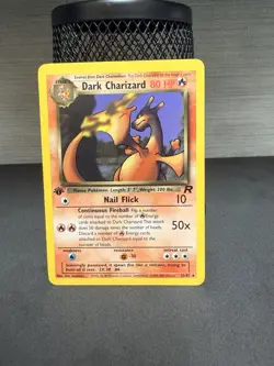Pokemon TCG Dark Charizard 1st Edition Non-Holo Near MINT - Image 1