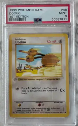 Pokemon TCG Doduo Base Set 48/102 Regular 1st Edition Common - Image 1