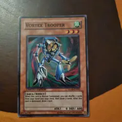 VORTEX TROOPER GLAS-ENSE2 SUPER RARE LIMITED EDITION PL YuGiOh - Image 1
