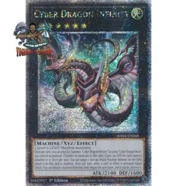 Yugioh Cyber Dragon Infinity Alt Art RA04-EN068 Quarter Century Secret Rare NM - Image 1