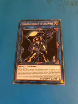 YUGIOH Secret Rare Underworld Goddess Of The Closed World Mixed Sets 1st Edition - Image 1