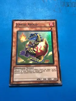 YUGIOH Super Rare Jurrac Aeolo HA04-EN017 - Image 1
