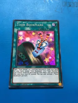 YUGIOH Secret Rare Toon Bookmark BLCR-EN067 1st Edition - Image 1