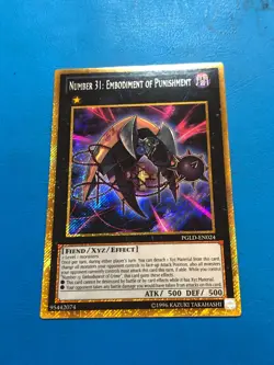 YUGIOH Gold Rare Number 31: Embodiment Of Punishment PGLD-EN024 - Image 1
