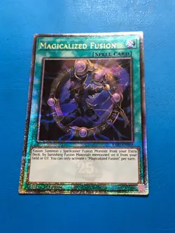 YUGIOH Quarter Century Rare Magicalized Fusion RA01-EN058 1st Edition - Image 1