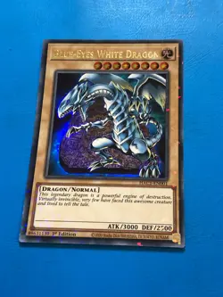YUGIOH Duel Terminal Ultra Rare Blue-Eyes White Dragon HAC1-EN001 1st Edition - Image 1