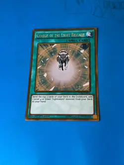 YUGIOH Gold Rare Charge Of The Light Brigade PGL2-EN052 1st Edition - Image 1