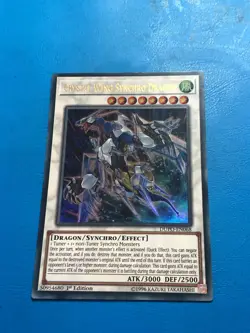 YUGIOH Ultra Rare Crystal Wing Synchro Dragon DUPO-EN068 1st Edition - Image 1