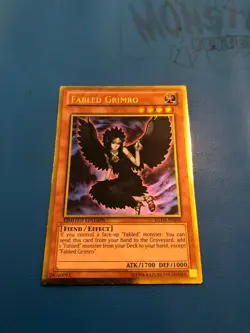 YUGIOH Gold Rare Fabled Grimro GLD5-EN026 - Image 1
