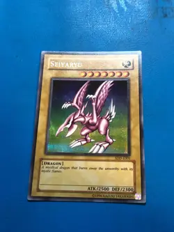 YUGIOH Secret Rare Seiyaryu SDD-E001 - Image 1
