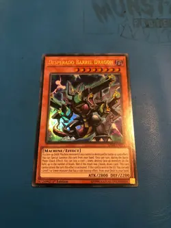 YUGIOH Ultra Rare Desperado Barrel Dragon LED2-EN015 1st Edition - Image 1