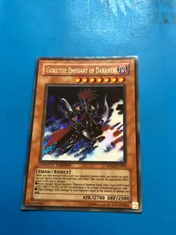 YUGIOH Secret Rare Gorz The Emissary Of Darkness RP02-EN000 - Image 1