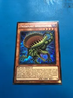 YUGIOH Secret Rare Predaplant Spinodionaea FUEN-EN004 1st Edition - Image 1