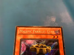 YUGIOH Secret Rare Malefic Parallel Gear YMP1-EN003 PLAYED - Image 3