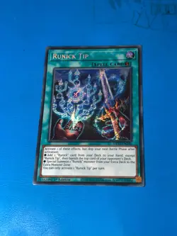 YUGIOH Secret Rare Runick Tip MP23-EN241 1st Edition - Image 1