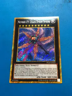 YUGIOH Gold Rare Number C9: Chaos Dyson Sphere PGLD-EN022 - Image 1