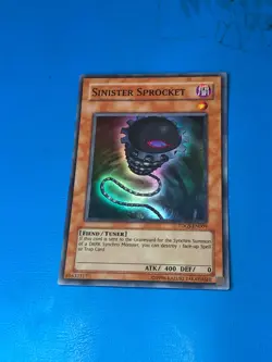 YUGIOH Super Rare Sinister Sprocket TDGS-EN009 - Image 1