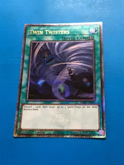 YUGIOH Quarter Century Rare Twin Twisters RA02-EN060 1st Edition - Image 1
