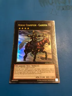 YUGIOH Ultra Rare Heroic Champion - Gandiva ABYR-EN042 - Image 1